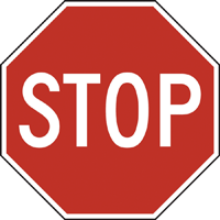 Regulatory sign: STOP sign