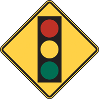 Warning sign: Signal Ahead sign