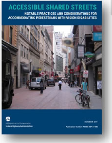 Screenshot: Cover of Accessible Shared Streets Brochure