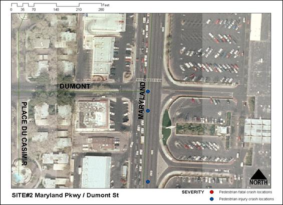 Figure 6: Aerial Photograph of Maryland Parkway and Dumont Street