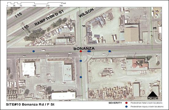 Figure 23: Aerial Photograph of Bonanza Road and F Street