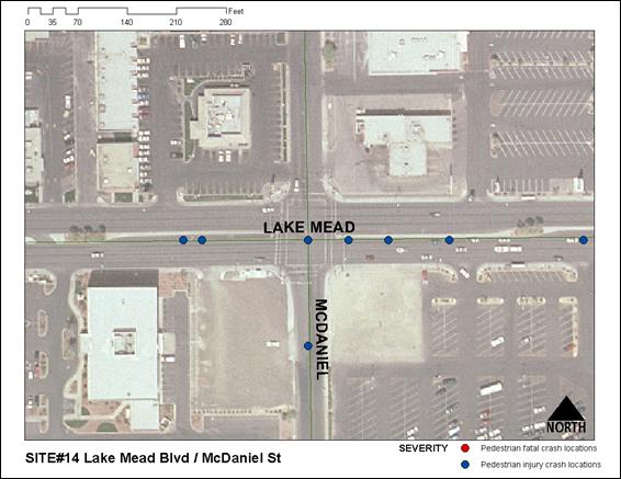 Figure 35: Aerial Photograph of Lake Mead Boulevard and McDaniel Street (Control Site)