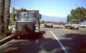 Utility work in bike lanes can often be accomplished without blocking the entire lane.