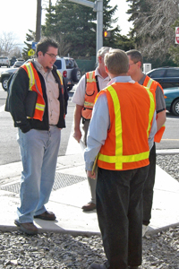Photo of a Road Safety Audit team in a discussion.