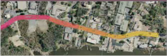 Photo: Aerial View: Caption: Figure 2. Data Collection Zones along NC 12.