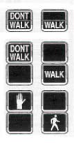 'Walk' and 'Don't Walk Signs'