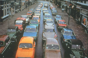 Street filled with cars