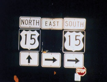 At night, some of the signs are not visible.