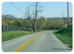 Photo of a two-lane rural roadway.