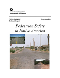 Cover of Federal Highway Administration guidebook on Pedestrian Safety in Native America.