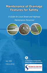 Cover of the Maintenance for Drainage for Safety manual published by Federal Highway Administration.