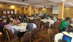 This is a photo of a local road safety plan workshop in Wisconsin.