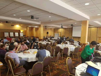 This is a photo of a local road safety plan workshop in Wisconsin.