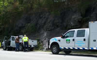 SAFE Patrol in action assisting a motorist.