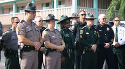 Florida's law enforcement representatives that showed for support.