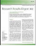 Research Results Digest 32 Cover Sheet
