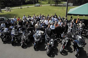 Photo of participating motorcyclists.