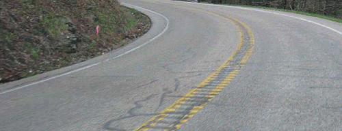 Image of centerline rumble strips