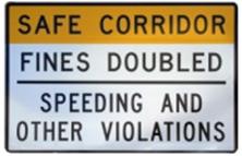 Sign: Safe Corridor