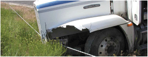 Image: Damaged truck