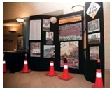 Photo of a road safety display.
