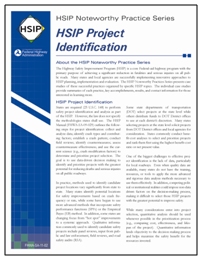Snapshot of the HSIP Project Identification case study.