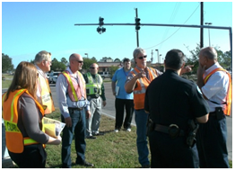 Photo of participants in a Louisiana LTAP-led road safety audit.