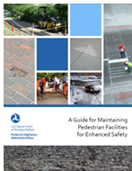 Screen capture of the Guide for Maintaining Pedestrian Facilities for Enhanced Safety