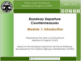 Screenshot: Ohio's Local Technical Assistance Program (LTAP) Module