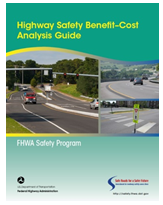 Screen capture of the cover of the Highway Safety Benefit Cost Analysis Guide