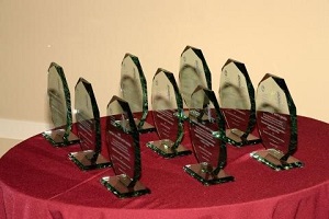 Photo of trophies.