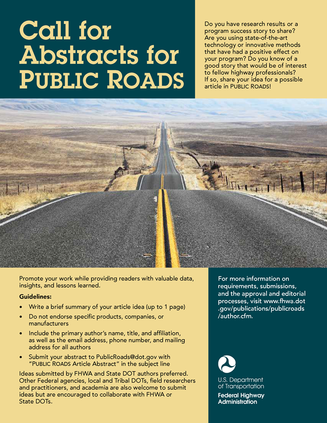 Call for Abstracts by Public Roads Magazine