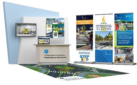 Image shows FHWA Office of Safety Virtual Trade Show booth.