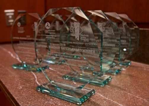 Photo of the roadway safety awards.