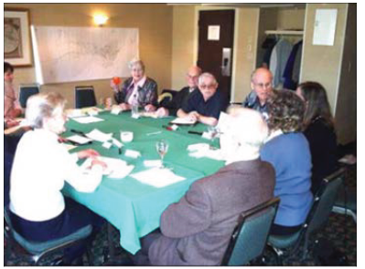 Image shows a senior focus group