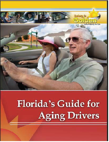 Image shows the cover of Florida's Guide for Aging Drivers