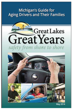 Image shows the cover of Michigan's Guide for Aging Drivers and Their Families