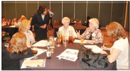 Image shows seniors participating in an emergency planning meeting