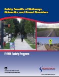 Cover: Safety Benefits of Walkways, Sidewalks, and Paved Shoulders—Booklet