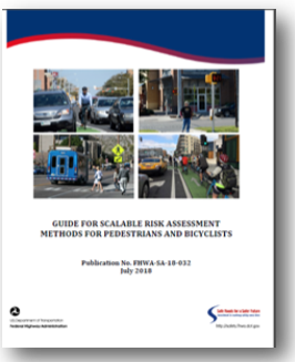 Screenshot: Cover of Guide For Scalable Risk Assessment Methods for Pedestrians and Bicyclists