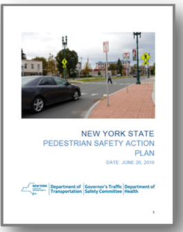 Screenshot: Cover - New York State Pedestrian Safety Action Plan