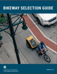 Screenshot: Bikeway Selection Guide cover photo.