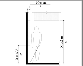 Figure 17: The maximum extension of this object is limited to 4 inches.