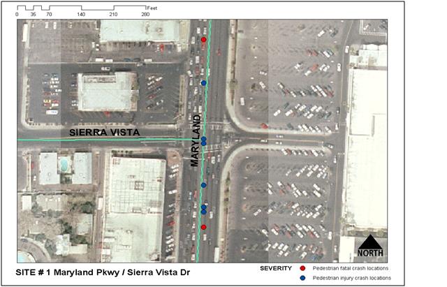 Figure 3: Aerial Photograph of Maryland Parkway and Sierra Vista Drive