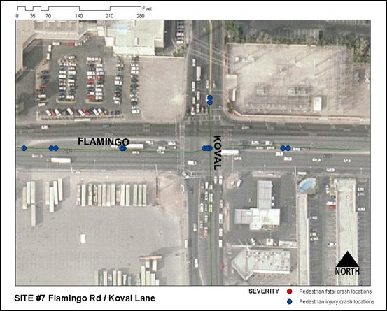 Figure 17: Aerial Photograph of Flamingo Road and Koval Lane