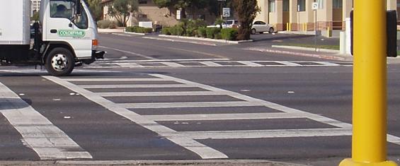 Figure 18: High Visibility Crosswalk Treatment installed at Site 7