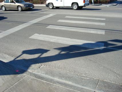 Figure 25: High Visibility Crosswalk Treatment installed at Site 9/10