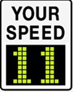 radar speed display sign