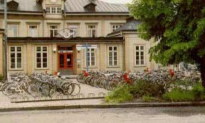 As in Vasteras, Sweden, cycle parking in the downtown area is essential to the encouragement of cycle commuting as well as leisure travel to the city's center. 