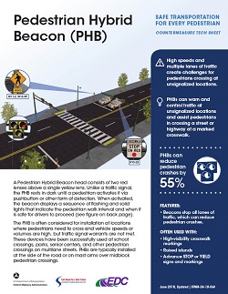 Pedestrian Hybrid Beacon flyer.